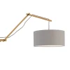 Outlet Wandlamp Andes - Bamboe/Lichtgrijs - 95x47x55cm Muurverlichting