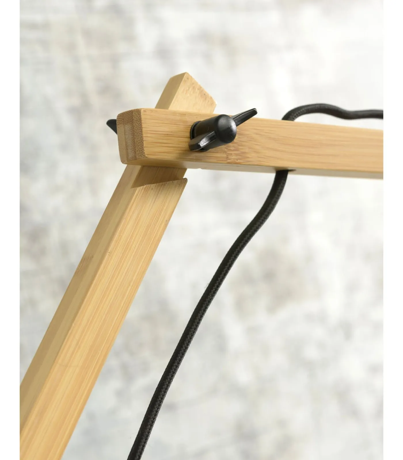 New Wandlamp Andes - Bamboe/Taupe - 95x47x55cm Muurverlichting