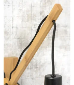 Wandlamp Andes - Bamboe/Wit - 50x32x45cm Muurverlichting