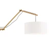 Discount Wandlamp Andes - Bamboe/Wit - 95x47x55cm Muurverlichting