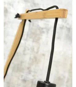 Online Wandlamp Andes - Bamboe/Zwart - 95x47x55cm Muurverlichting
