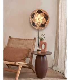 Wandlamp Andros - Naturel/Zwart - Ø45cm Muurverlichting