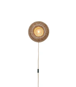 Hot Wandlamp Barbados - Naturel - Ø35cm Muurverlichting