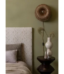 Hot Wandlamp Barbados - Naturel - Ø35cm Muurverlichting