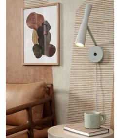 Hot Wandlamp Bordeaux - Grijs - 10.5x26x34.5cm Muurverlichting