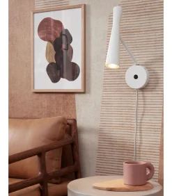 Clearance Wandlamp Bordeaux - Wit - 10.5x26x34.5cm Muurverlichting