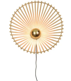 Online Wandlamp Bromo - Bamboe - Asymmetrisch - Ø50cm Muurverlichting