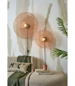Sale Wandlamp Cango - Bamboe - Ø40cm Muurverlichting