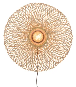 Clearance Wandlamp Cango - Bamboe - Ø60cm Muurverlichting