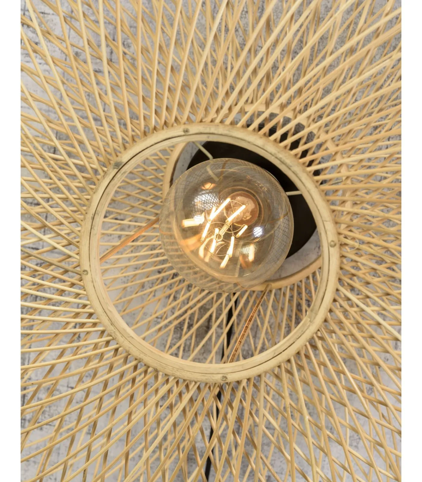 Clearance Wandlamp Cango - Bamboe - Ø60cm Muurverlichting