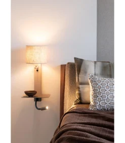 Online Wandlamp Florence - Bruin - 24x24x52cm Muurverlichting