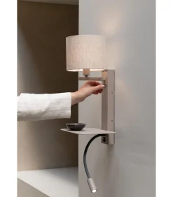 Online Wandlamp Florence - Bruin - 24x24x52cm Muurverlichting