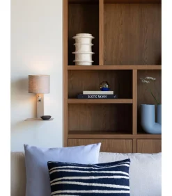 Clearance Wandlamp Florence - Bruin - 24x24x42cm Muurverlichting