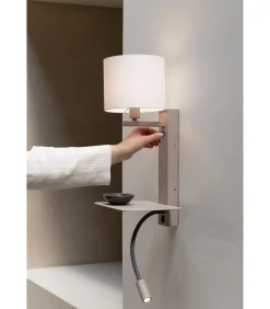 Sale Wandlamp Florence - Bruin - 24x24x52cm Muurverlichting