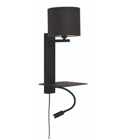 New Wandlamp Florence - Zwart/Zwart - 24x22x52cm Muurverlichting