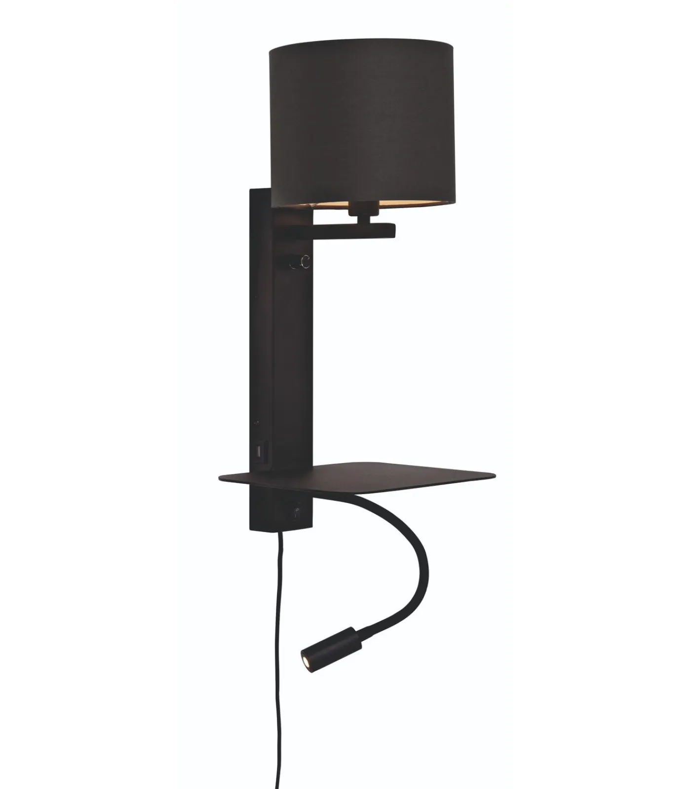 New Wandlamp Florence - Zwart/Zwart - 24x22x52cm Muurverlichting