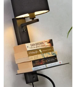 New Wandlamp Florence - Zwart/Zwart - 24x22x52cm Muurverlichting