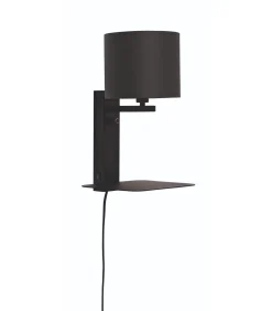 Hot Wandlamp Florence - Zwart/Zwart - 24x22x42cm Muurverlichting