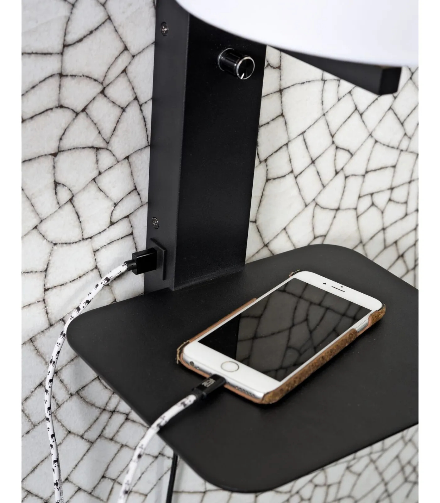 Hot Wandlamp Florence - Zwart/Zwart - 24x22x42cm Muurverlichting