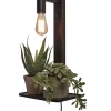 New Wandlamp Flores - Bamboe Zwart - 30x18x52cm Muurverlichting