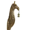 Wandlamp Giraffe - Antiek Brons - 20.5x19x61cm Muurverlichting