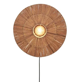 Sale Wandlamp Iguazu - Jute - Ø55cm Muurverlichting