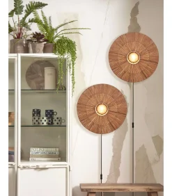Sale Wandlamp Iguazu - Jute - Ø55cm Muurverlichting