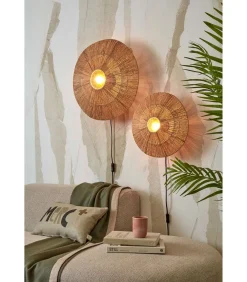 Sale Wandlamp Iguazu - Jute - Ø55cm Muurverlichting