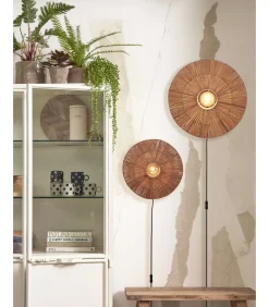 Sale Wandlamp Iguazu - Jute - Ø55cm Muurverlichting