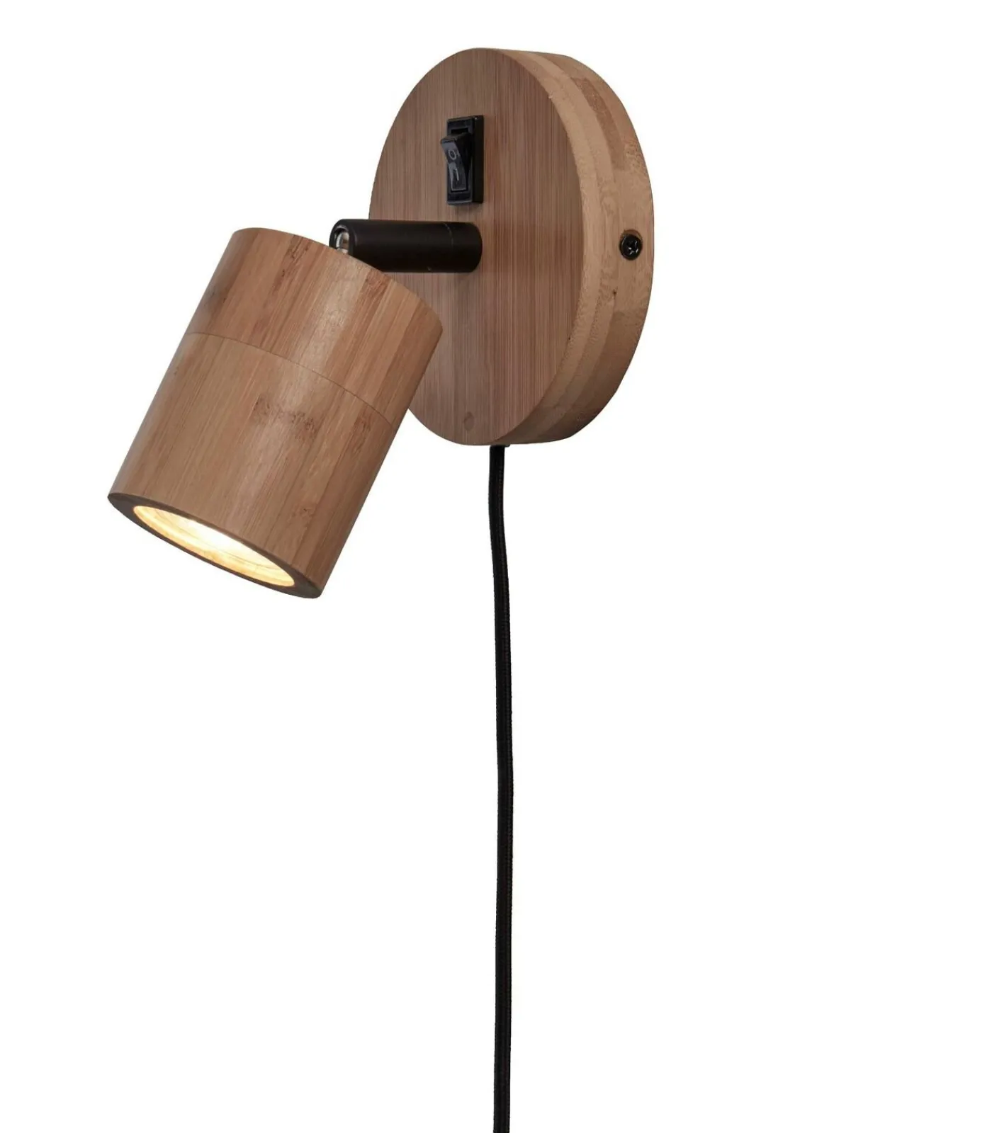 Outlet Wandlamp Java - Bamboe - Ø12cm Muurverlichting