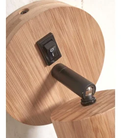 Outlet Wandlamp Java - Bamboe - Ø12cm Muurverlichting