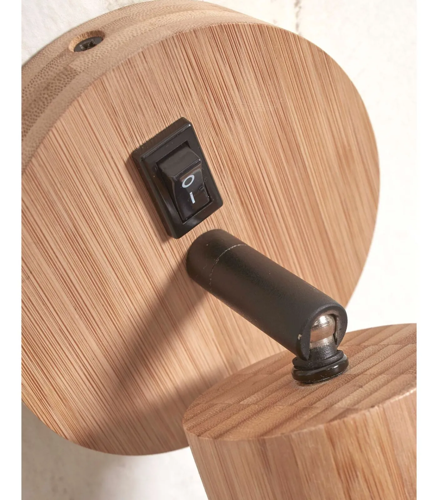 Outlet Wandlamp Java - Bamboe - Ø12cm Muurverlichting