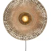 Outlet Wandlamp Kalimantan - Bamboe - Ø87cm Muurverlichting