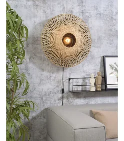 New Wandlamp Kalimantan - Bamboe - Ø60cm Muurverlichting