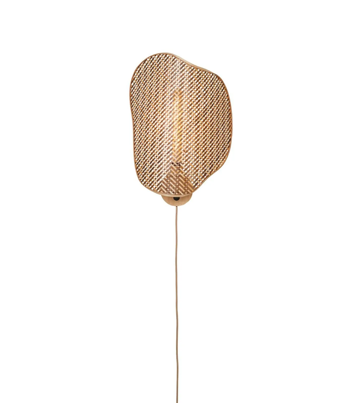 Hot Wandlamp Kinabalu - Naturel - 50x40x50cm Muurverlichting