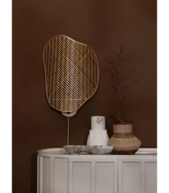 Hot Wandlamp Kinabalu - Naturel - 50x40x50cm Muurverlichting