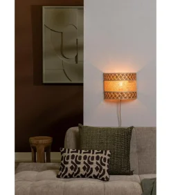 Online Wandlamp Langkawi - Naturel - Ø32cm Muurverlichting