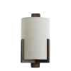 Outlet Wandlamp Litto - Donkerbruin - 22x18x36cm Muurverlichting