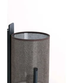 Sale Wandlamp Litto - Mat zwart - 22x18x36cm Muurverlichting