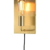 Clearance Wandlamp Madrid - Goud - 15x10x25cm Muurverlichting