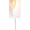 Clearance Wandlamp Madrid - Wit - 15x10x25cm Muurverlichting