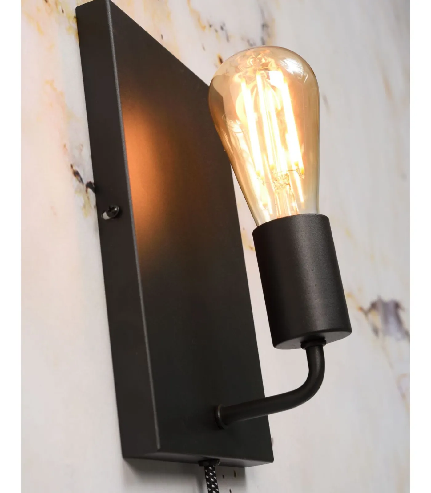 New Wandlamp Madrid - Zwart - 15x10x25cm Muurverlichting