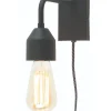 Outlet Wandlamp Madrid - Zwart - 20x7x15cm Muurverlichting