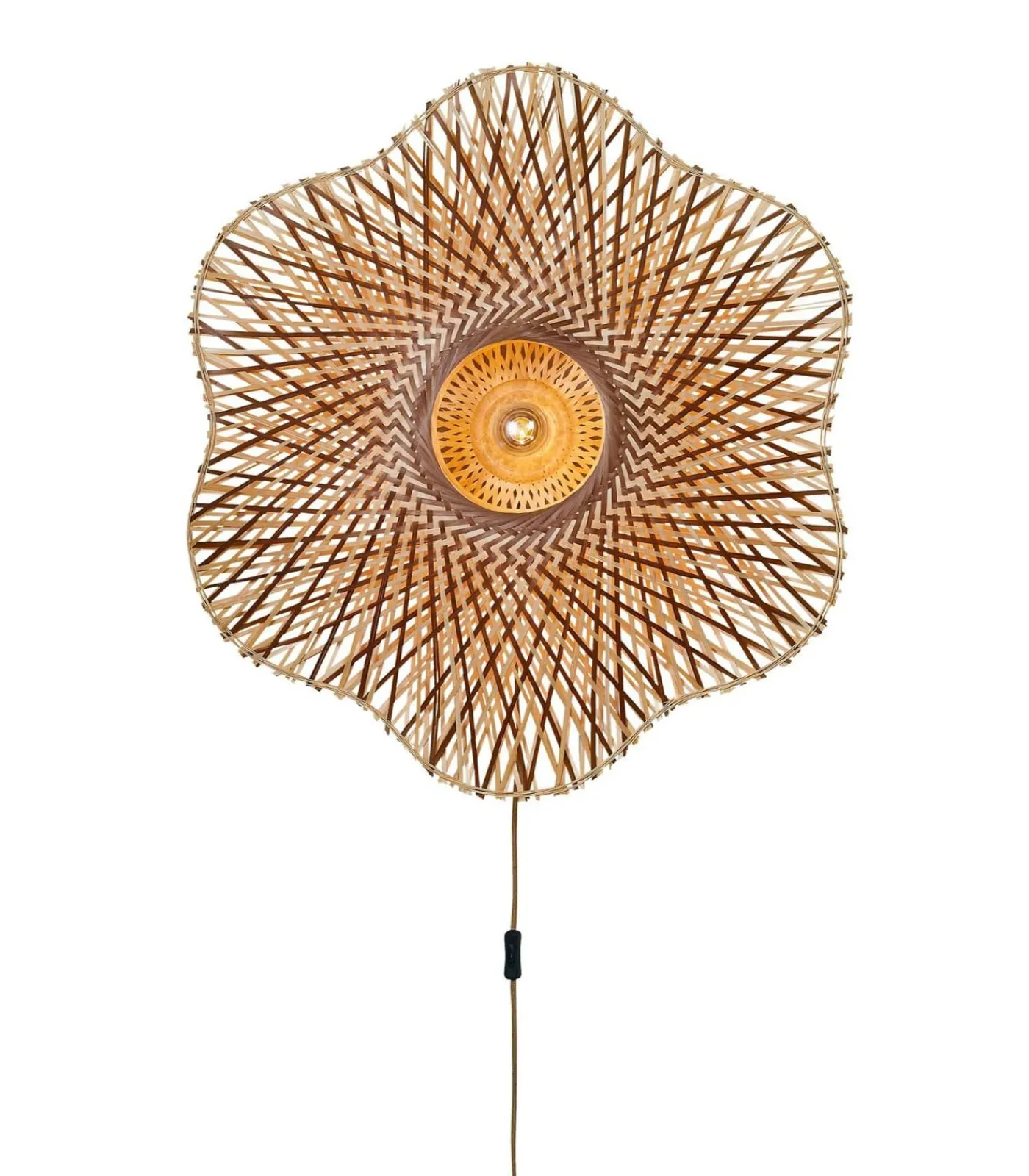 Clearance Wandlamp Madura - Naturel - Ø87cm Muurverlichting