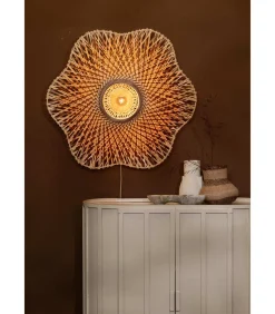 Clearance Wandlamp Madura - Naturel - Ø87cm Muurverlichting