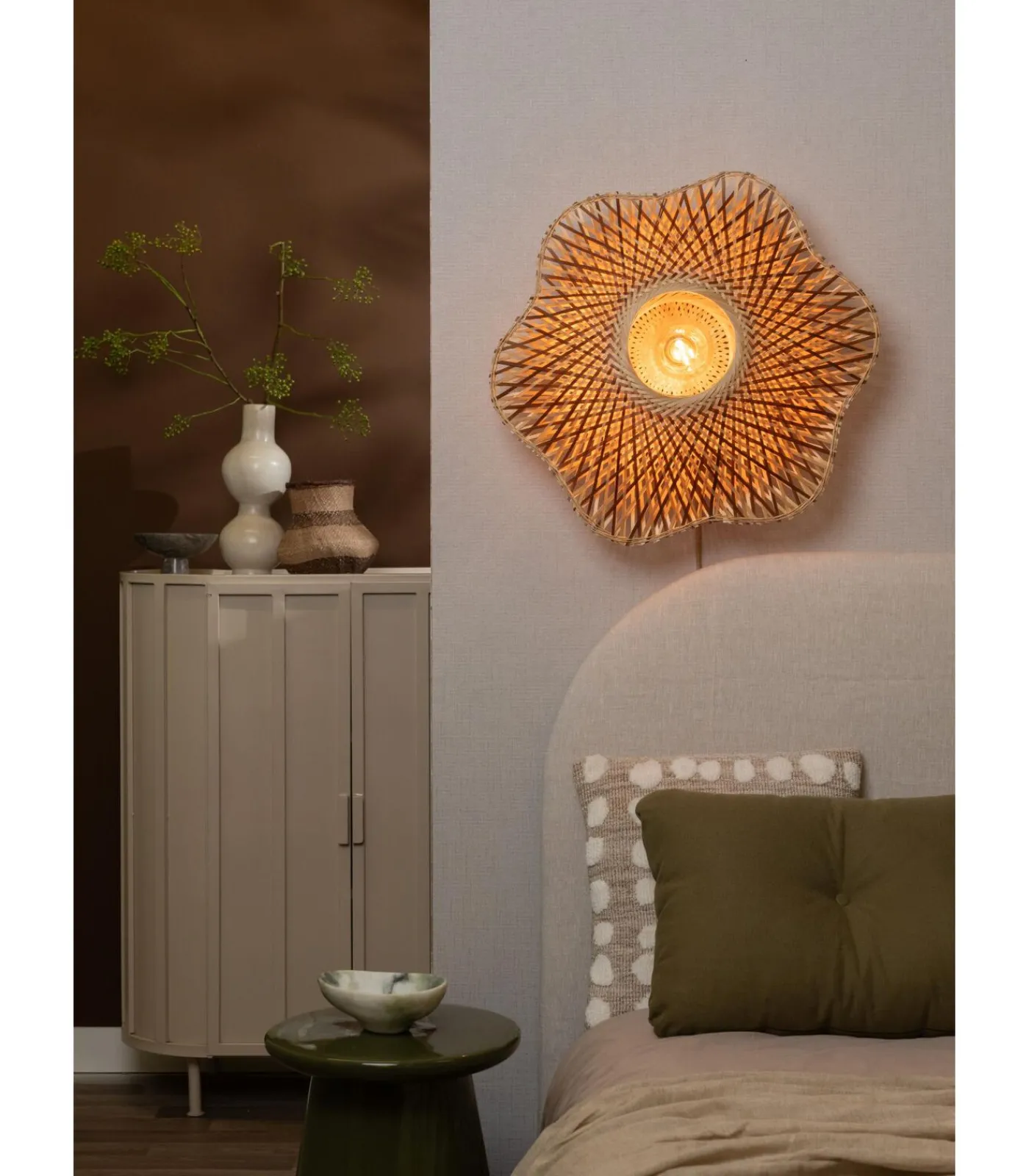 New Wandlamp Madura - Naturel - Ø60cm Muurverlichting