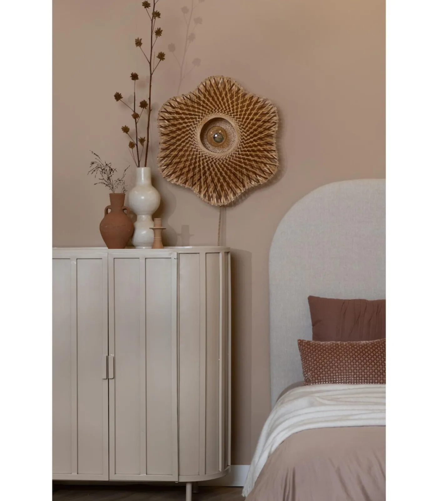 New Wandlamp Madura - Naturel - Ø60cm Muurverlichting