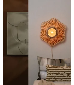 Sale Wandlamp Madura - Naturel - Ø44cm Muurverlichting