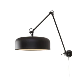 Clearance Wandlamp Marseille - Zwart - Ø48cm Muurverlichting