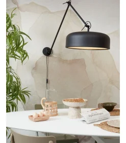 Clearance Wandlamp Marseille - Zwart - Ø48cm Muurverlichting